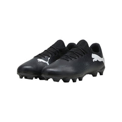 Tenis Puma Future 7 Play FG AG Negro Blanco Agarre y Tracción
