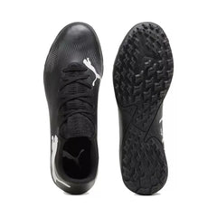 Tenis Puma Future 7 Play TT Turf Negro Blanco Tacos Césped