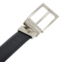Cinturón Hickok Reversible Piel Genuina Negro Café 34 MM-30-32