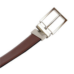 Cinturón Hickok Reversible Piel Genuina Negro Café 34 MM-30-32