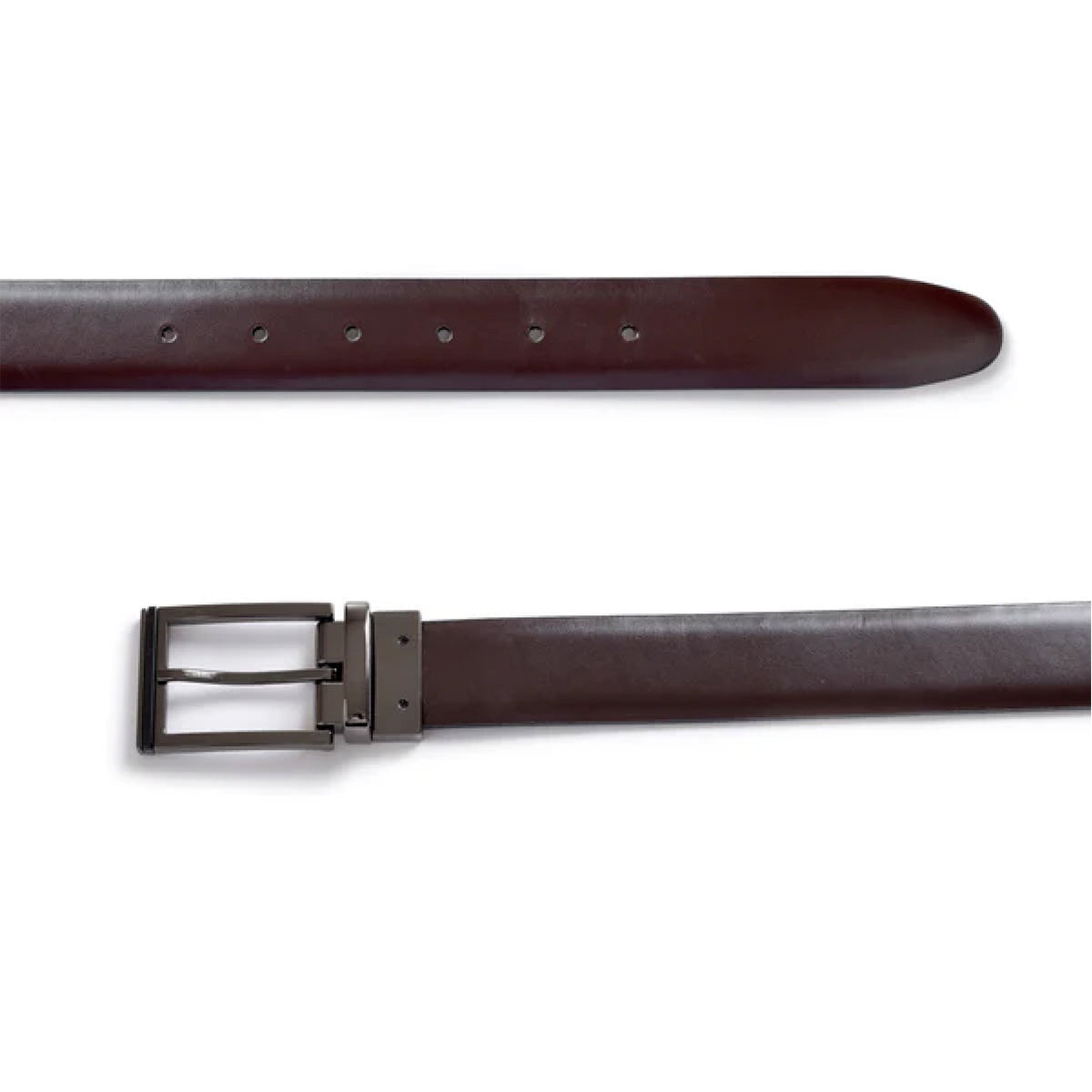 Cinturón Hickok Reversible Piel Genuina Cacao Negro 34MM-42-44