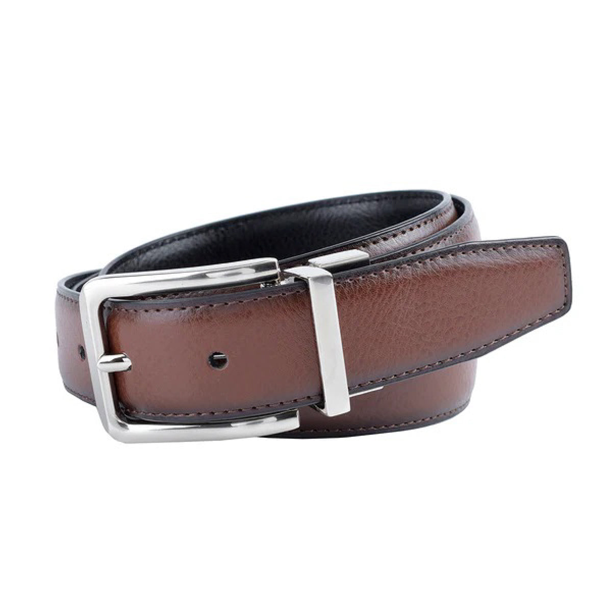 Cinturón Reversible Piel Genuina Espresso Black 34 mm Hickok-42-44