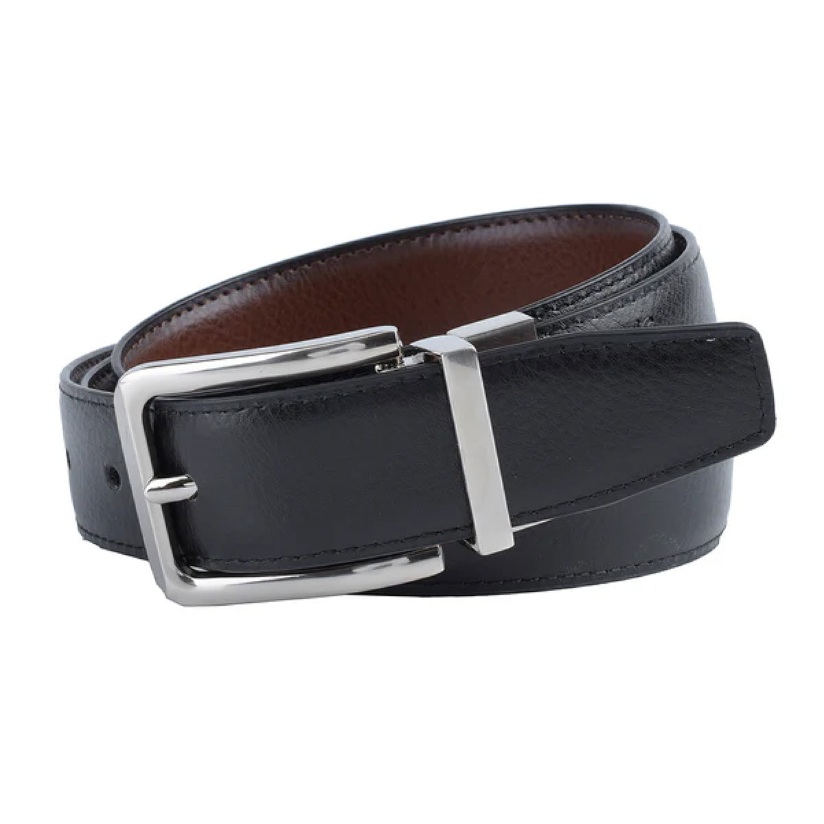 Cinturón Reversible Piel Genuina Espresso Black 34 mm Hickok-34-36