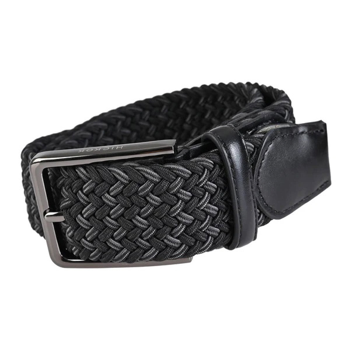 Hickok Cinturón Trenzado Stretch Onyx para Hombre negro 37mm-38-40