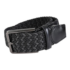 Hickok Cinturón Trenzado Stretch Onyx para Hombre negro 37mm-34-36