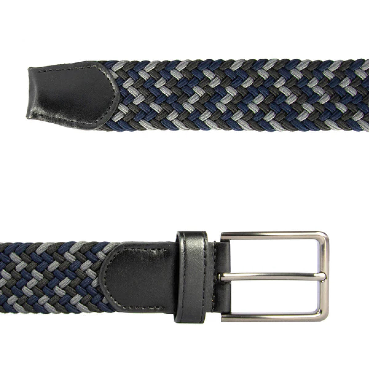 Cinturon Hickok Trenzado Stretch Graphite Hombre 37mm-34-36