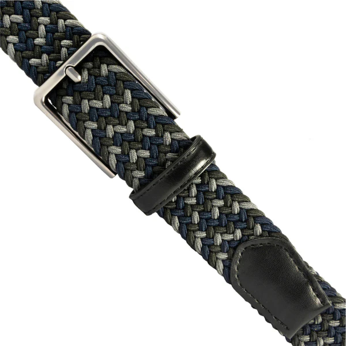 Cinturon Hickok Trenzado Stretch Graphite Hombre 37mm-34-36