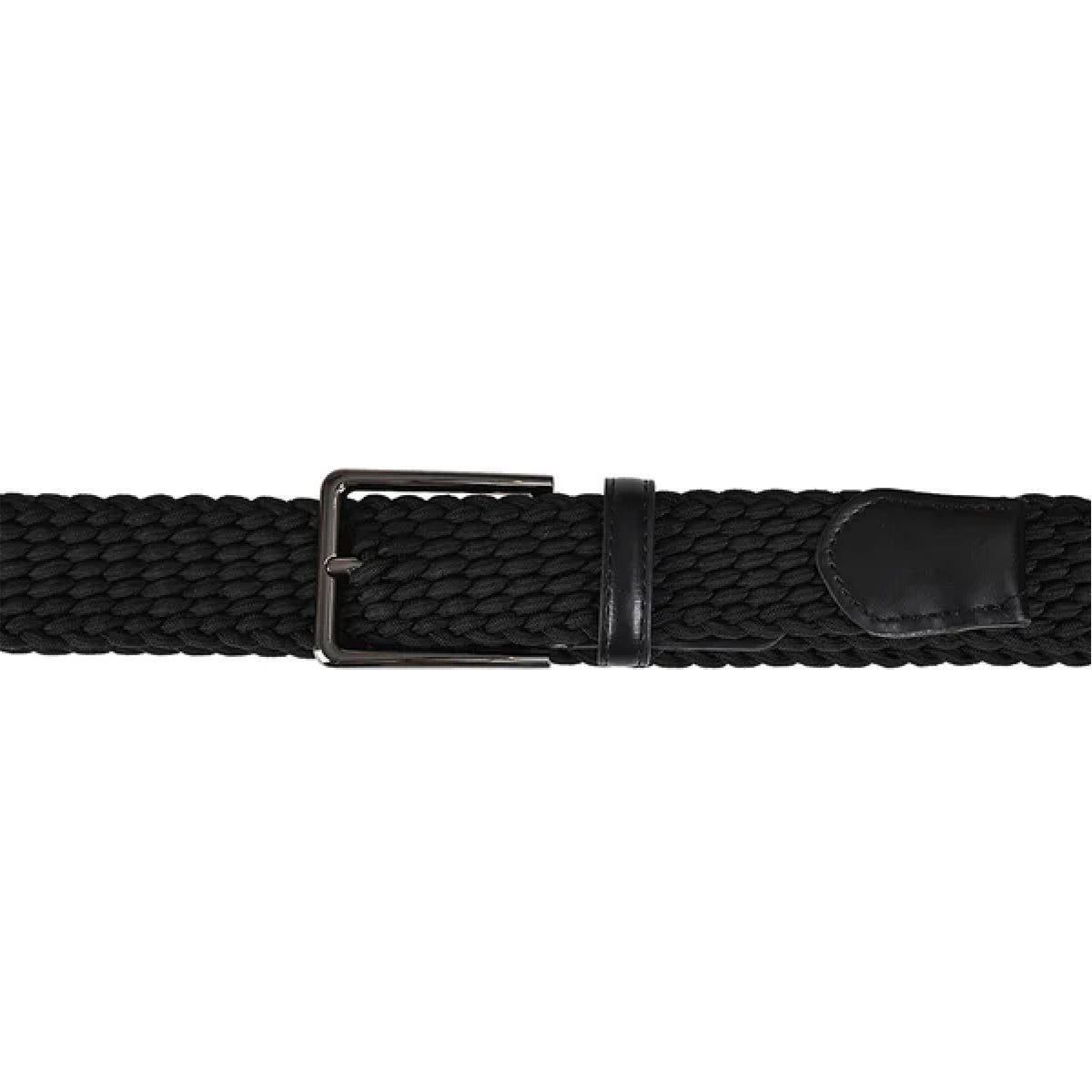 Cinturon Hickok Trenzado Stretch Nero Flexible Hombre 37mm-34-36