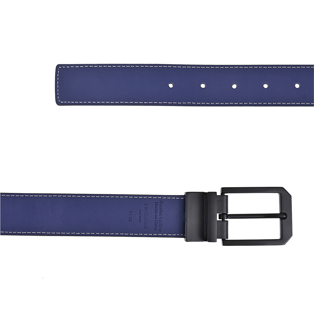 Cinturón Hickok Reversible Piel Genuina Dark Midnight 34MM-30-32