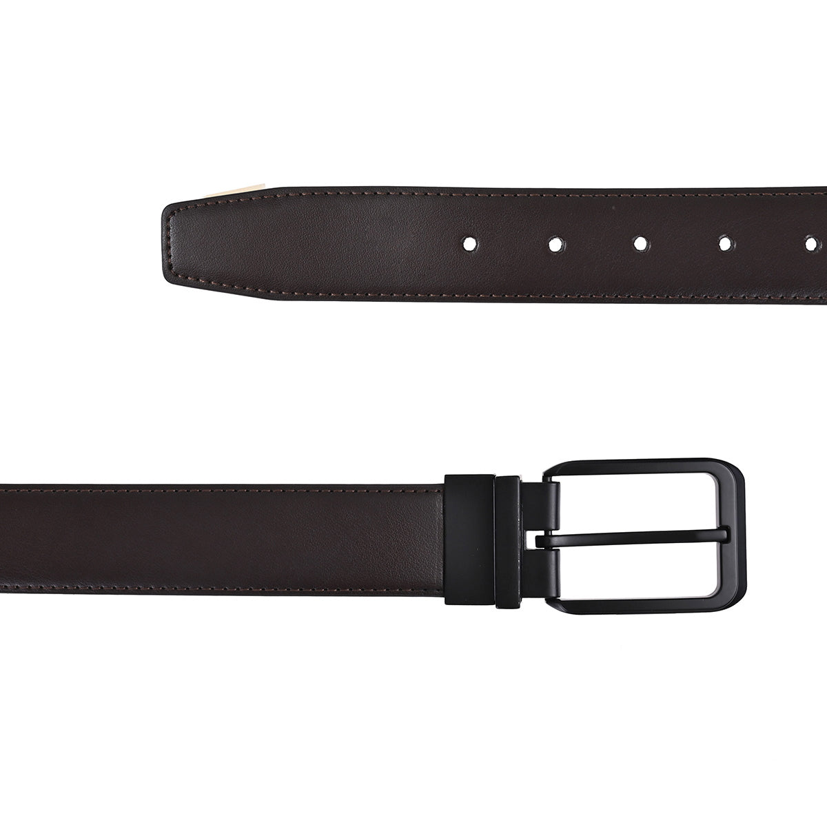 Cinturón Hickok Reversible Piel Genuina Black Mocca 35MM-34-36