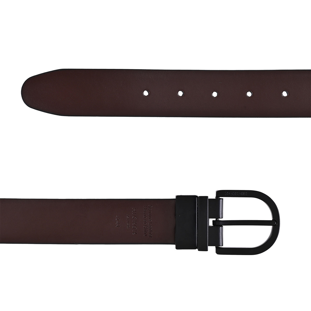 Cinturón Hickok Reversible Piel Genuina Nero Café 34MM-42-44