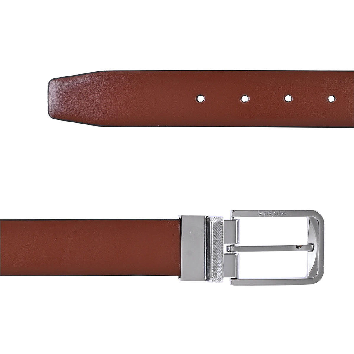 Cinturón Reversible de Piel Genuina Chestnutr-Noir 34 mm-34-36
