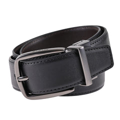 Cinturón reversible de piel genuina negro cafe 34 mm Hickok-30-32