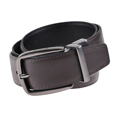 Cinturón reversible de piel genuina negro cafe 34 mm Hickok-38-40