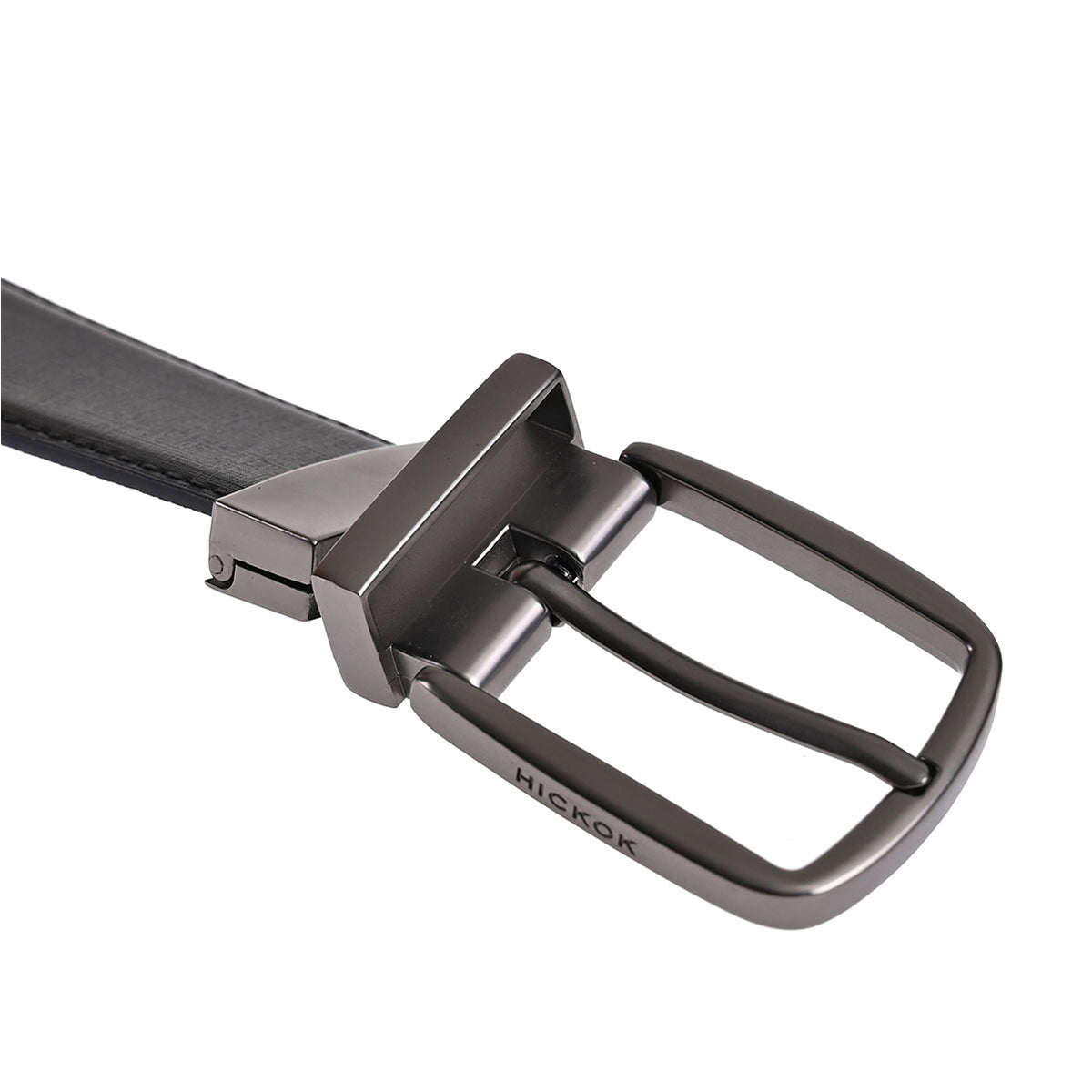 Cinturón reversible de piel genuina negro cafe 34 mm Hickok-42-44