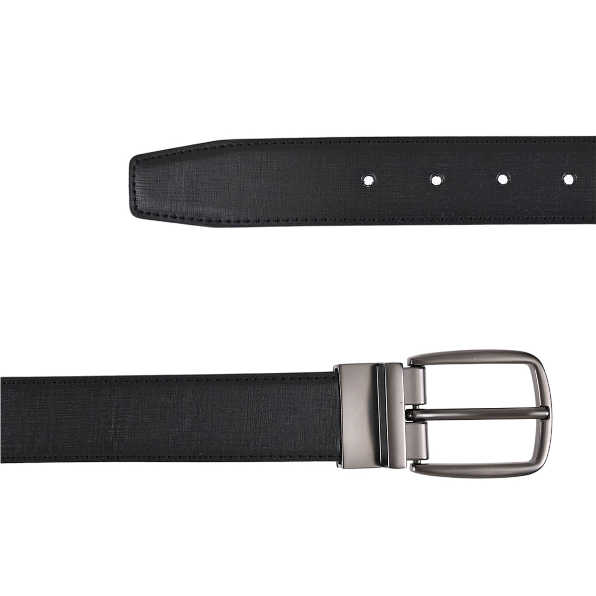 Cinturón reversible de piel genuina negro cafe 34 mm Hickok-42-44