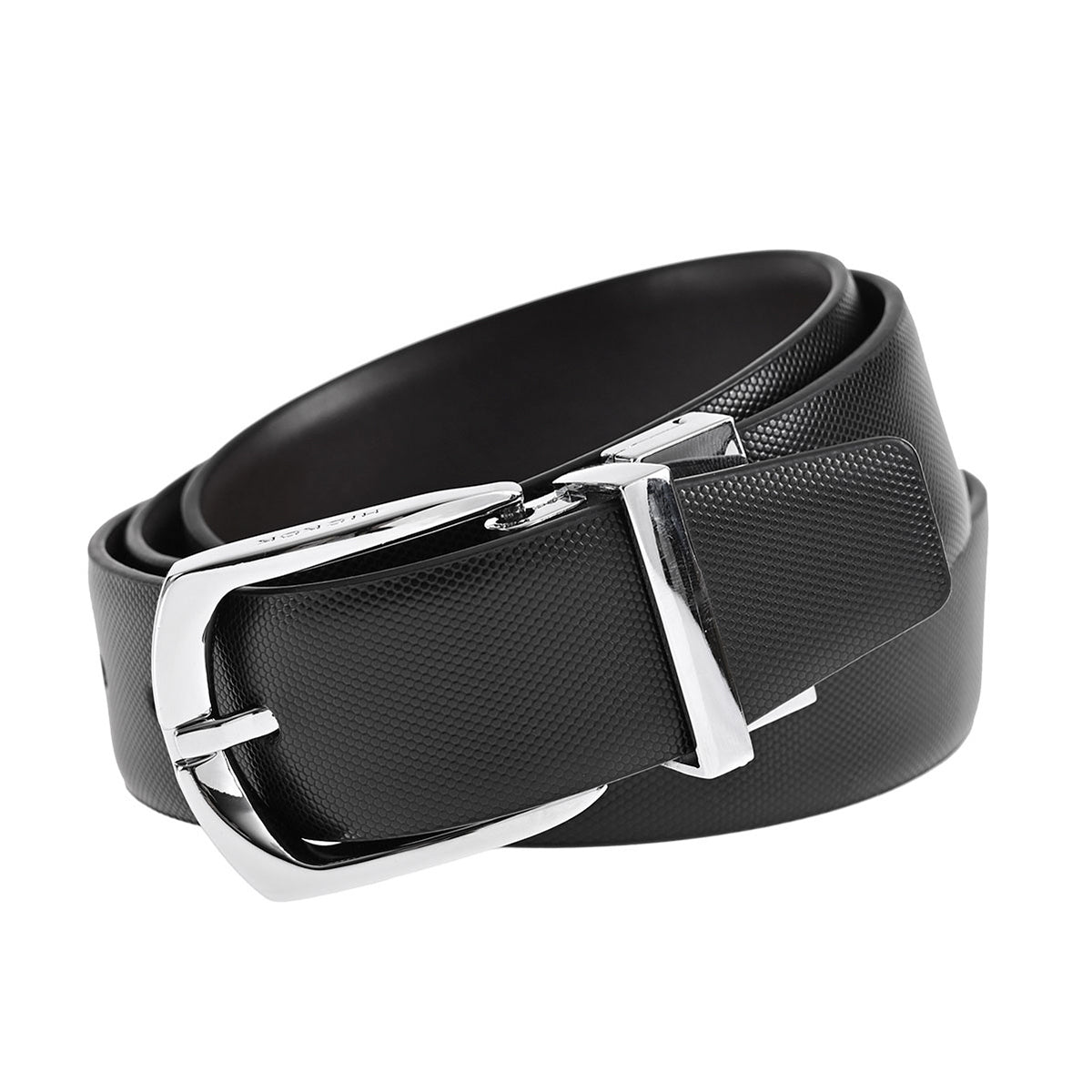 Cinturón Hickok Reversible Piel Genuina Nero Espresso 34mm-30-32