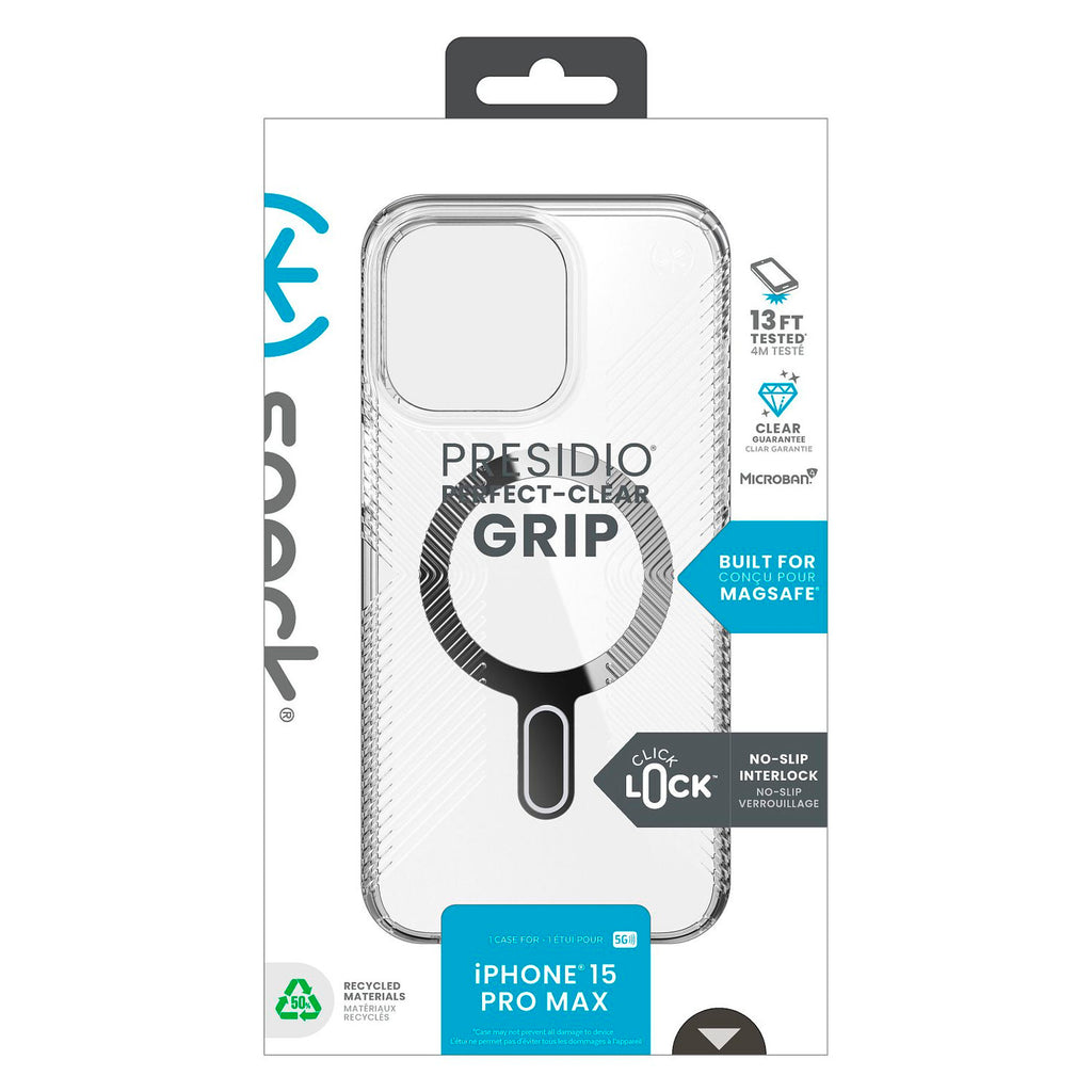 Funda Speck Presidio Antigolpes Compatible con iPhone 15 Pro Max MagSafe