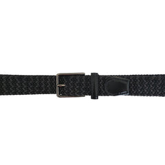 Cinturón Ferrioni Kids Textil Stretch Trenzado Negro/Gris-28-30