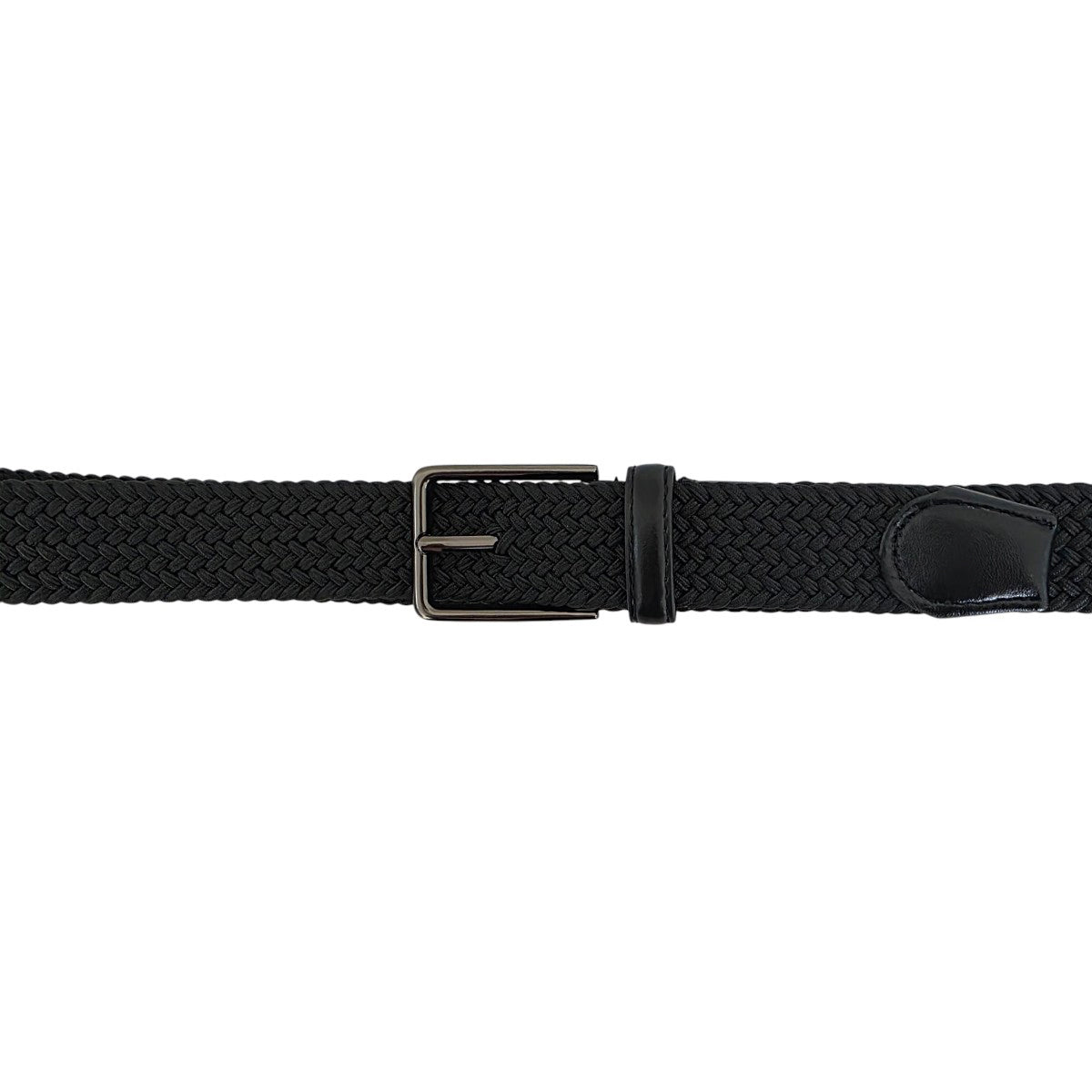Cinturón Ferrioni Kids Textil Stretch Trenzado Negro 29mm-20-22