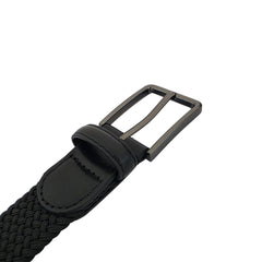 Cinturón Ferrioni Kids Textil Stretch Trenzado Negro 29mm-20-22