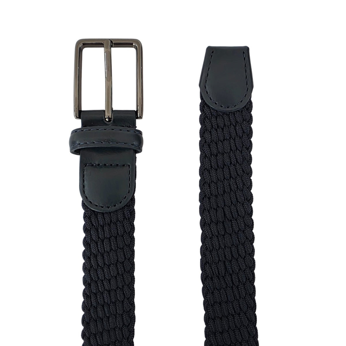Cinturón Ferrioni Kids Textil Stretch Trenzado Marino 29mm-28-30