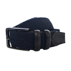 Cinturón Ferrioni Textil Elástico Trenzado Azul Hombre 34mm-34-36