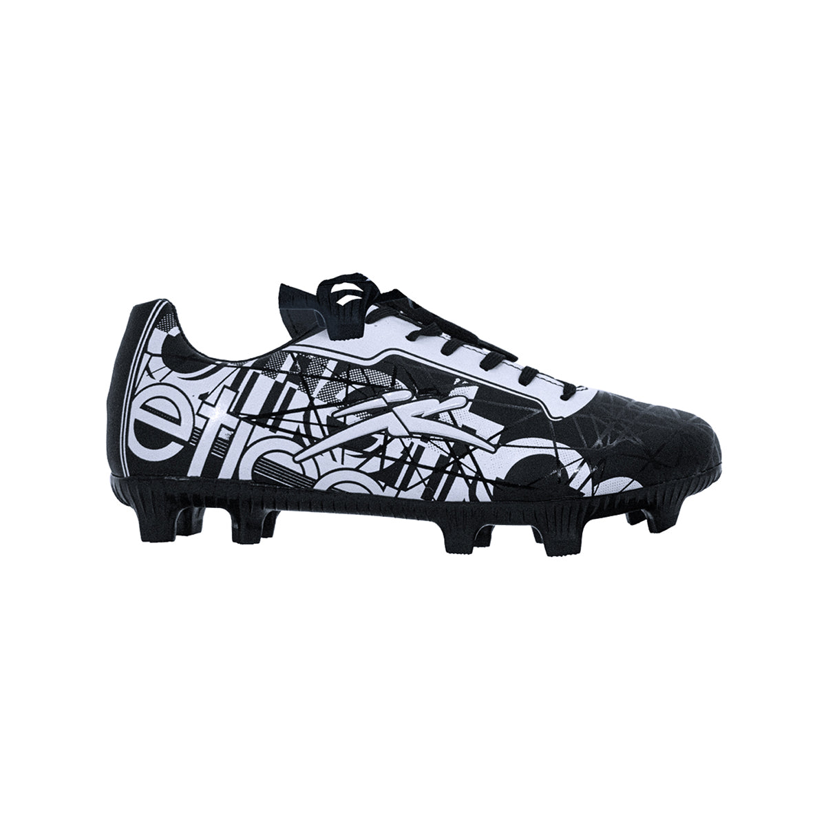 Zapatos de Futbol Atletica 19220325 Pasto firme Tachos Tachones Blanco/Negro