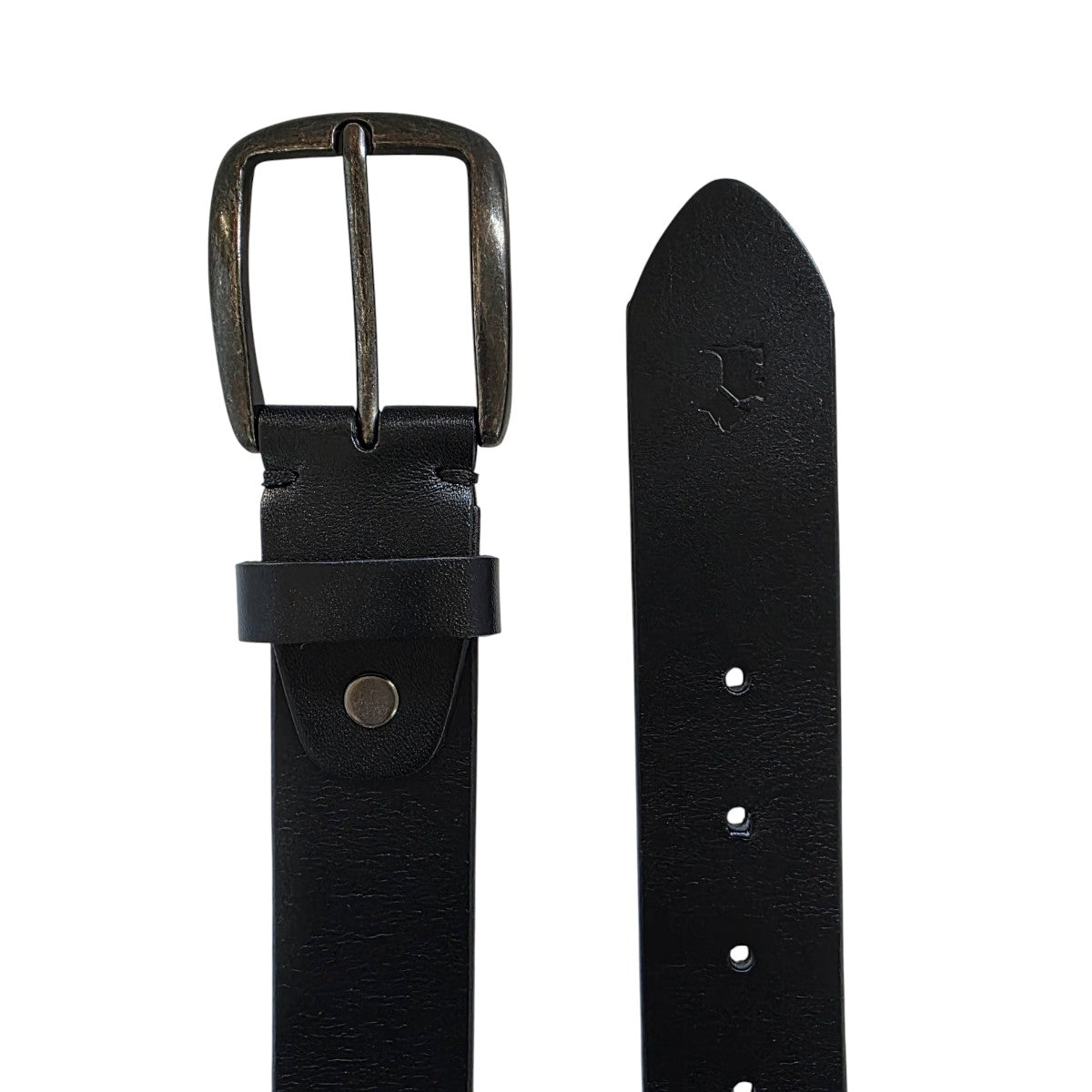 Cinturón Ferrioni Hombre Piel Negra 37mm Graphite vaquero-38-40