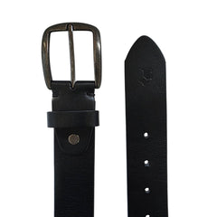 Cinturón Ferrioni Hombre Piel Negra 37mm Graphite vaquero-38-40