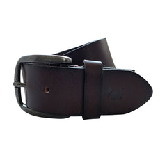 Cinturón Lungo Ferrioni Casual Hombre Piel Café 37mm Vaquero-34-36