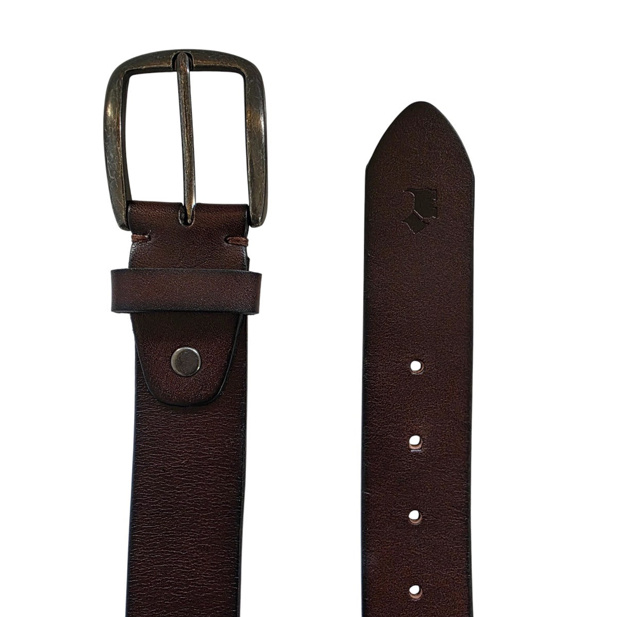 Cinturón Lungo Ferrioni Casual Hombre Piel Café 37mm Vaquero-38-40