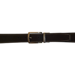 Cinturón Ferrioni Reversible Hombre Piel Negro Café 34mm-34-36