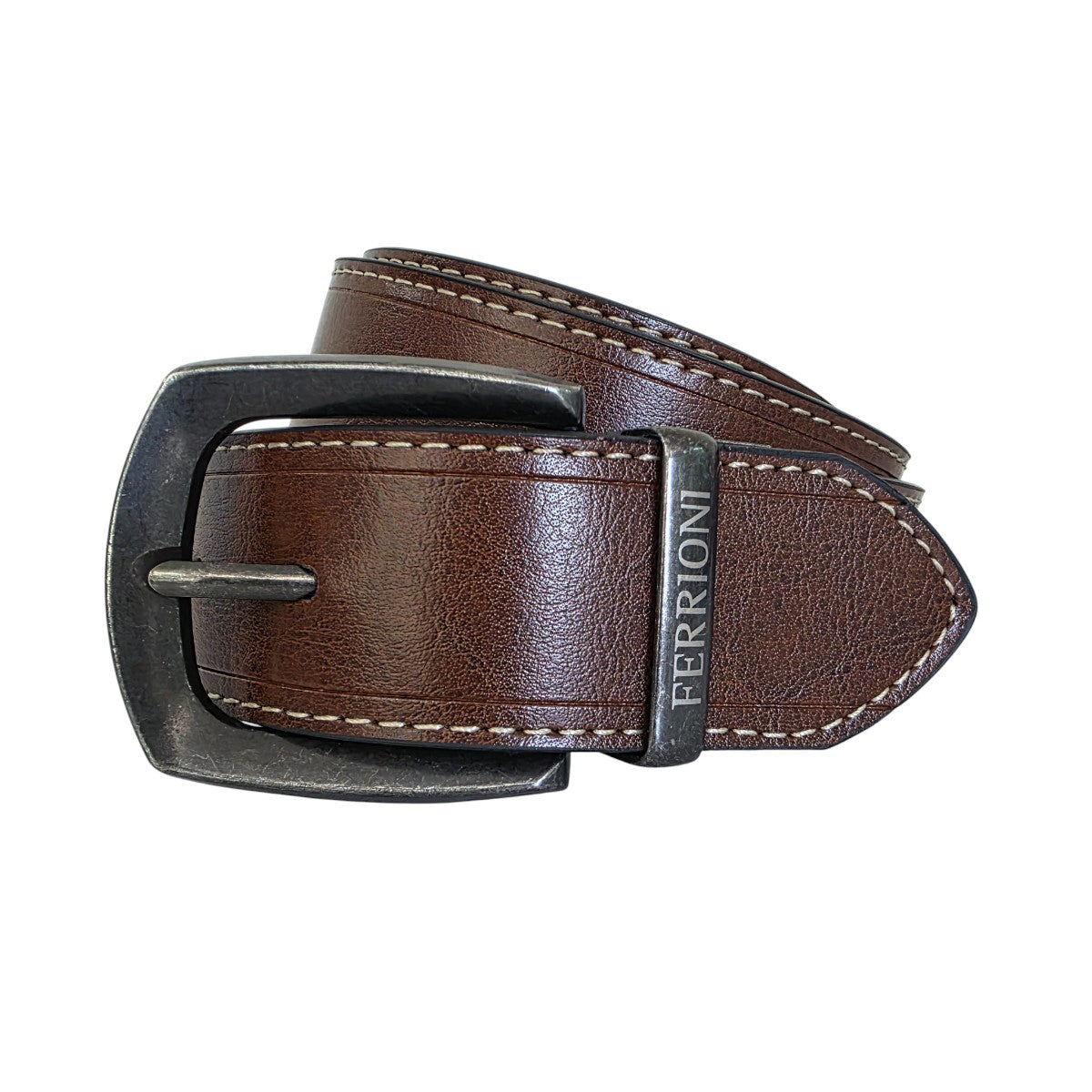 Cinturón Ferrioni Reversible Hombre Piel chesnut Negro 40mm-38-40