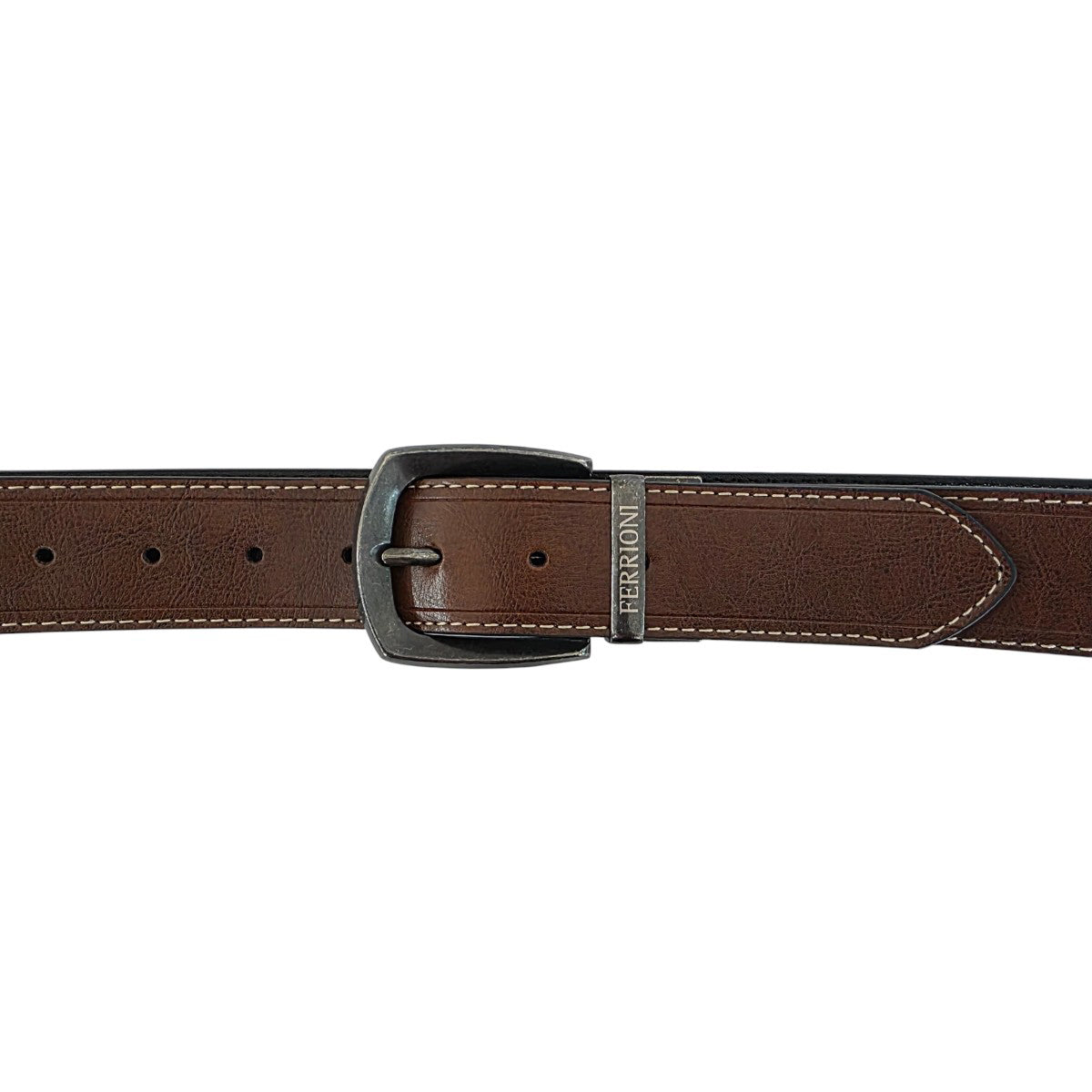 Cinturón Ferrioni Reversible Hombre Piel chesnut Negro 40mm-42-44