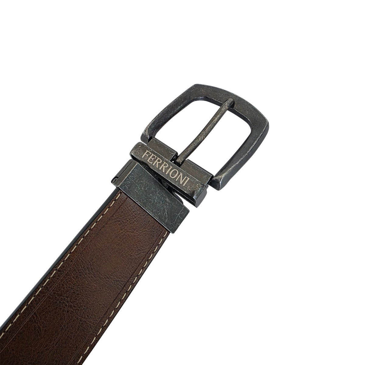 Cinturón Ferrioni Reversible Hombre Piel chesnut Negro 40mm-30-32