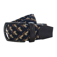 Cinturón Ferrioni Textil Elástico Trenzado Multicolor Hombre-30-32