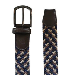 Cinturón Ferrioni Textil Elástico Trenzado Multicolor Hombre-38-40