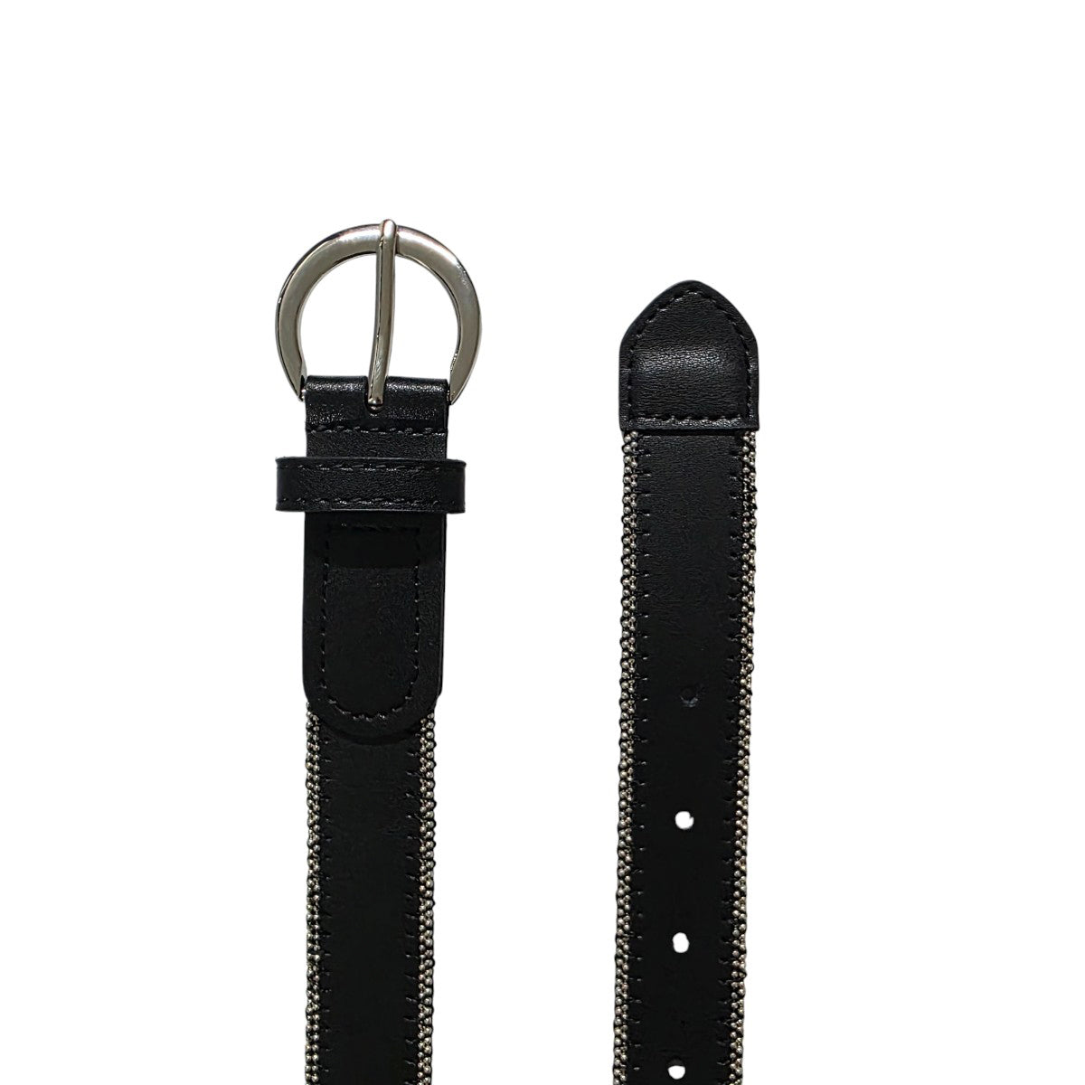 Cinturón Ferrioni Dama Piel Genuina Armenta Negro 25mm-38-40