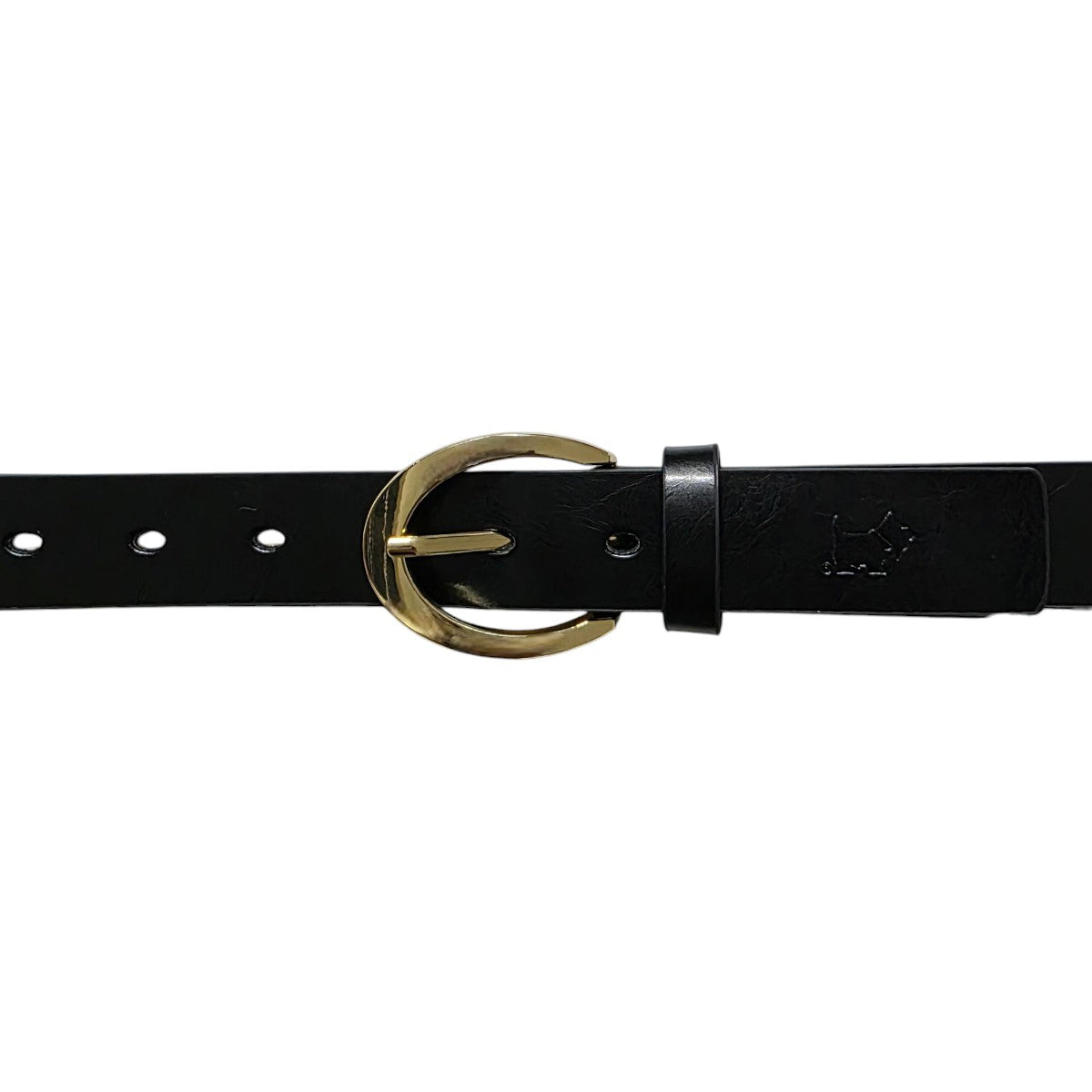 Cinturón Ferrioni Dama Piel Genuina Melissa Negro Dorado-38-40