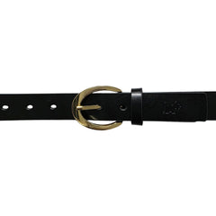 Cinturón Ferrioni Dama Piel Genuina Melissa Negro Dorado-38-40