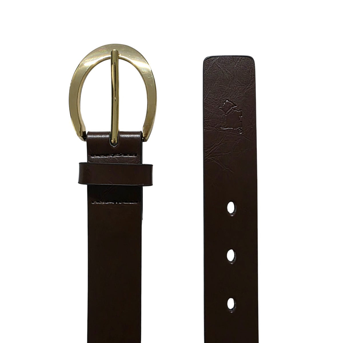 Cinturón Ferrioni Dama Piel Genuina Melissa Café Dorado-30-32