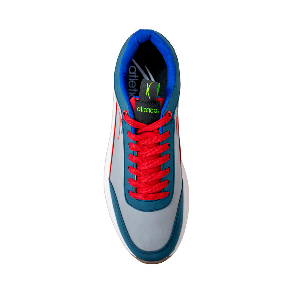 Tenis de Hombre Casual Atletica 2021514 Azul/Gris/Rojo