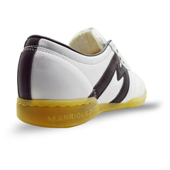 Tenis fútbol rápido Manriquez tachones turf Blanco negro-29.5