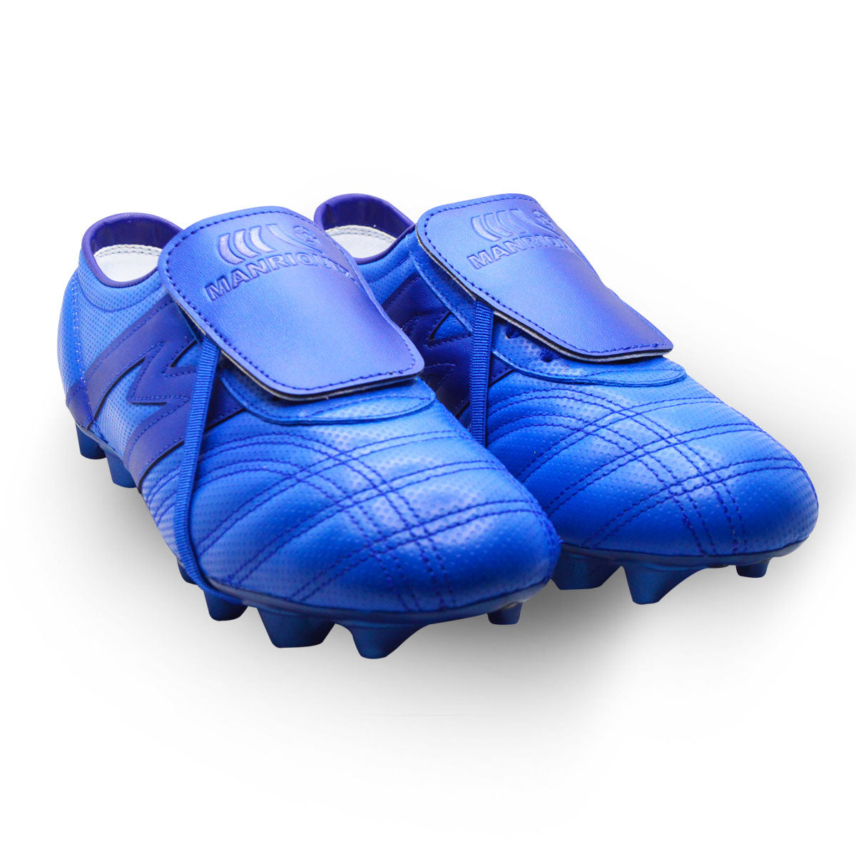 Tenis fútbol Manriquez tachones suela TPU hombre azul-29