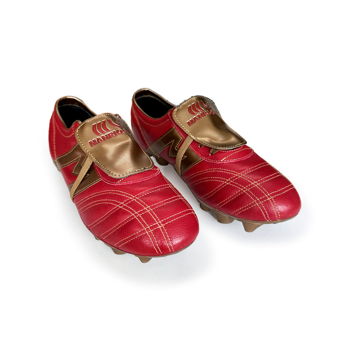 Tenis de fútbol Manríquez cómodos con suela TPU guinda oro