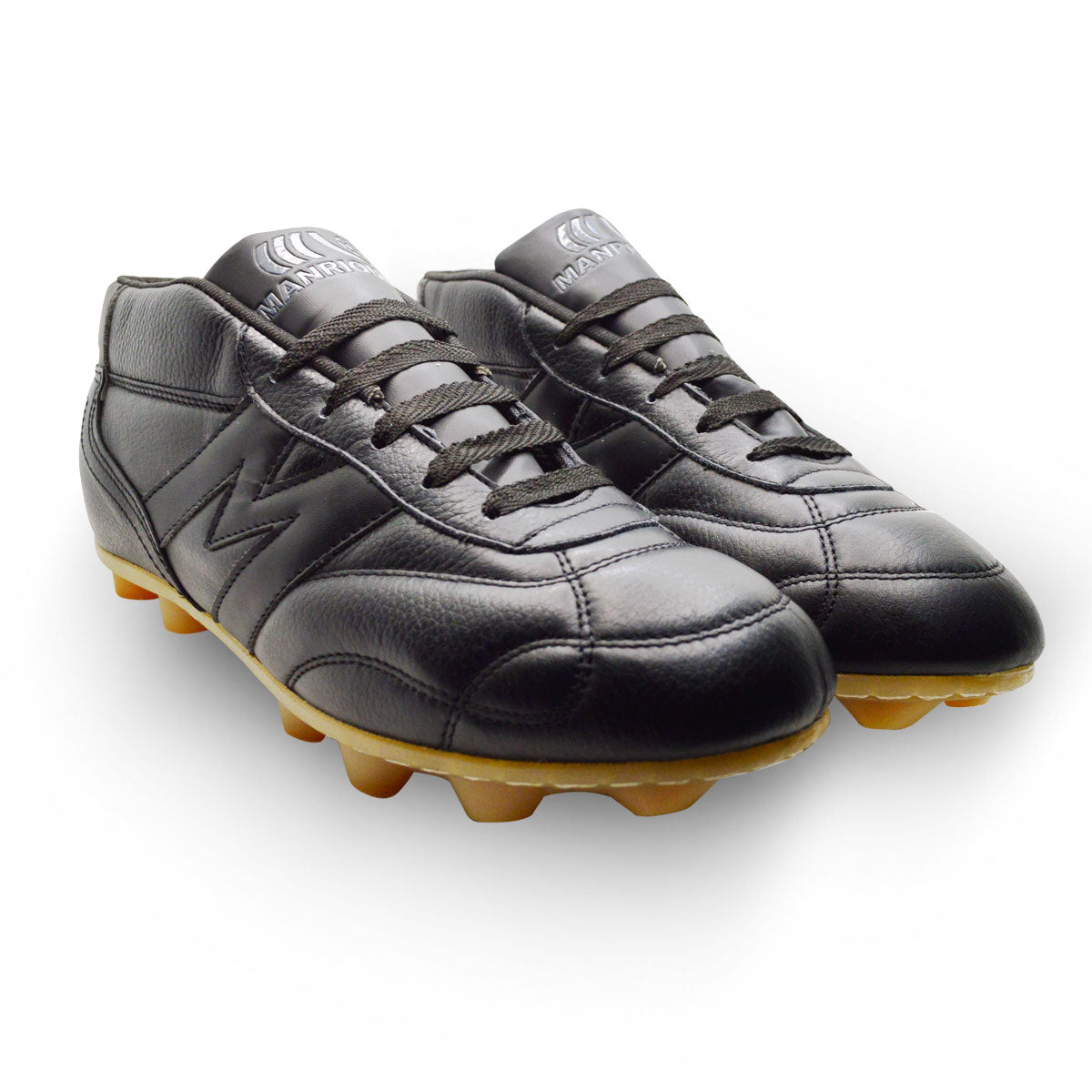 Tenis fútbol Manriquez tachones suela hule hombre negro-29