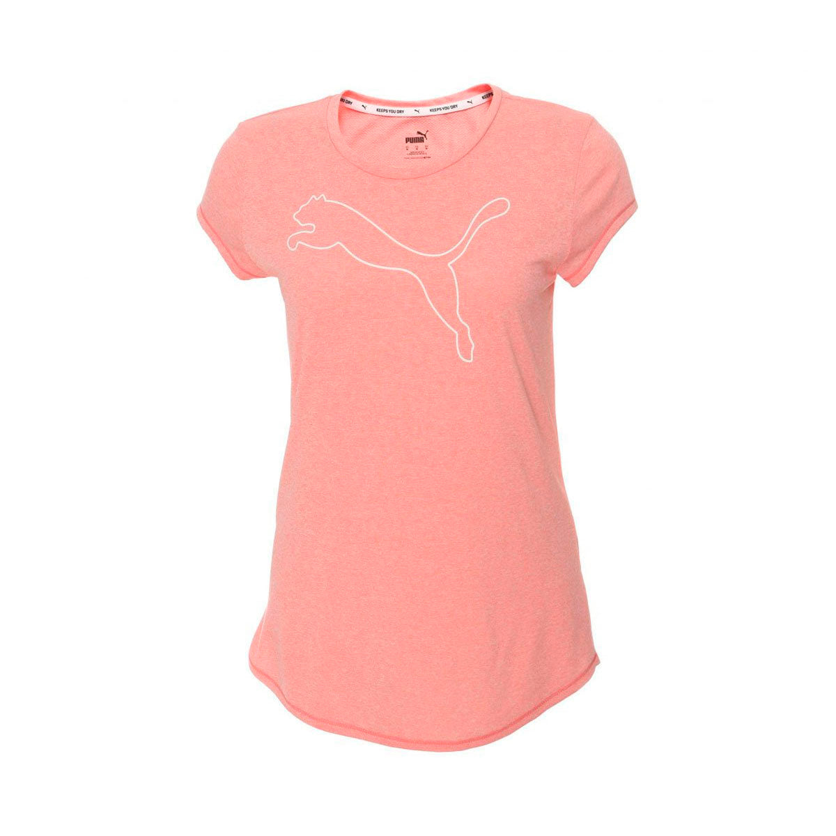 Playera Puma Active Logo Heather Mujer 586394 - Rosa XS