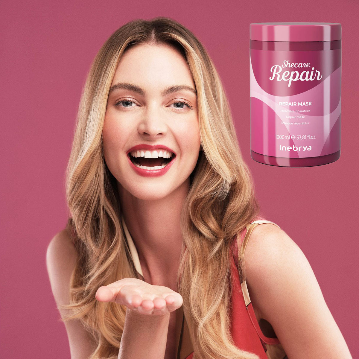 Mascarilla Inebrya Shecare 1000ml reparación y nutrición