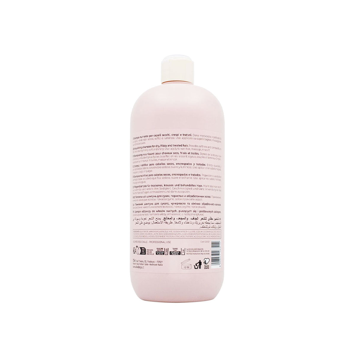 Shampoo nutritivo Inebrya Dry-T 1000ml hidratación profunda